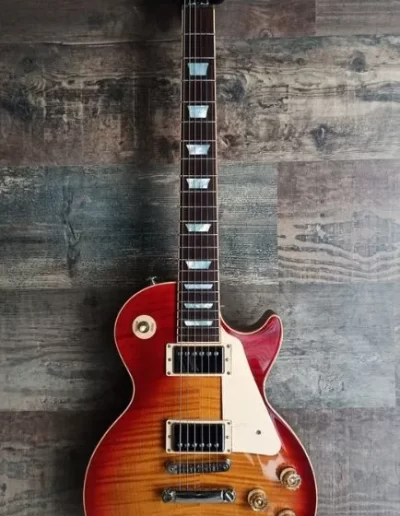 Exposición en pared de guitarra Gibson Les Paul 1959 St